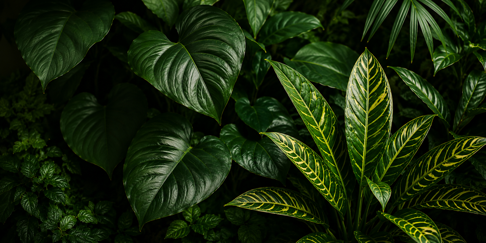 Collection of lush green plants