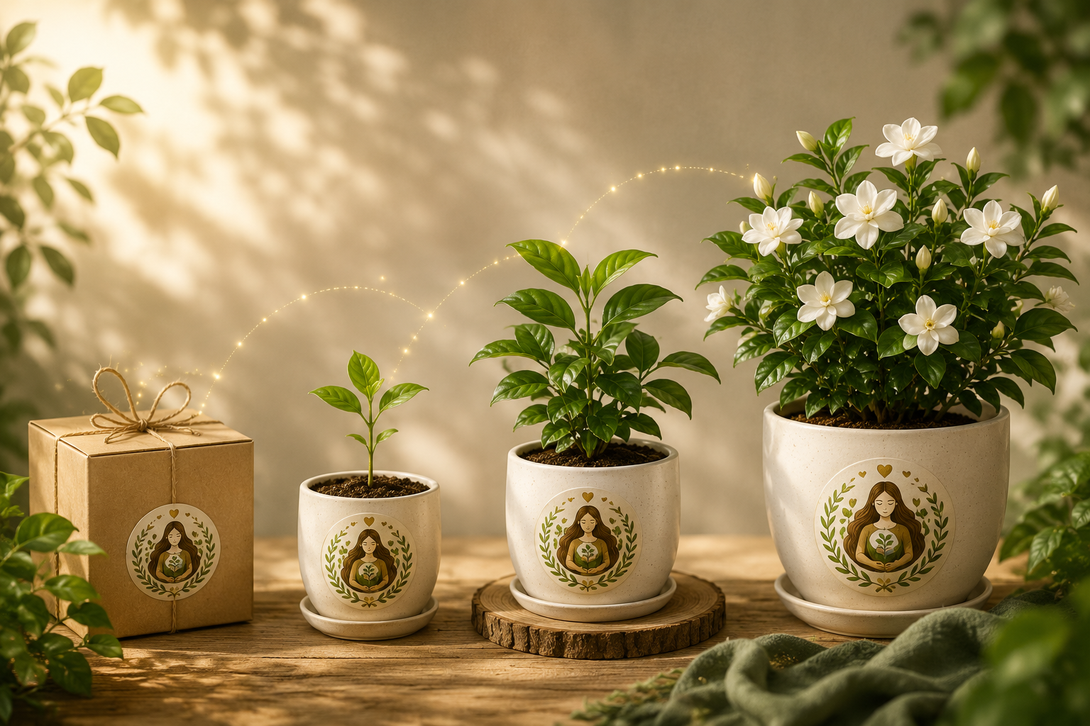 A carefully cared for plant representing the story of Gift a Piece of Nature